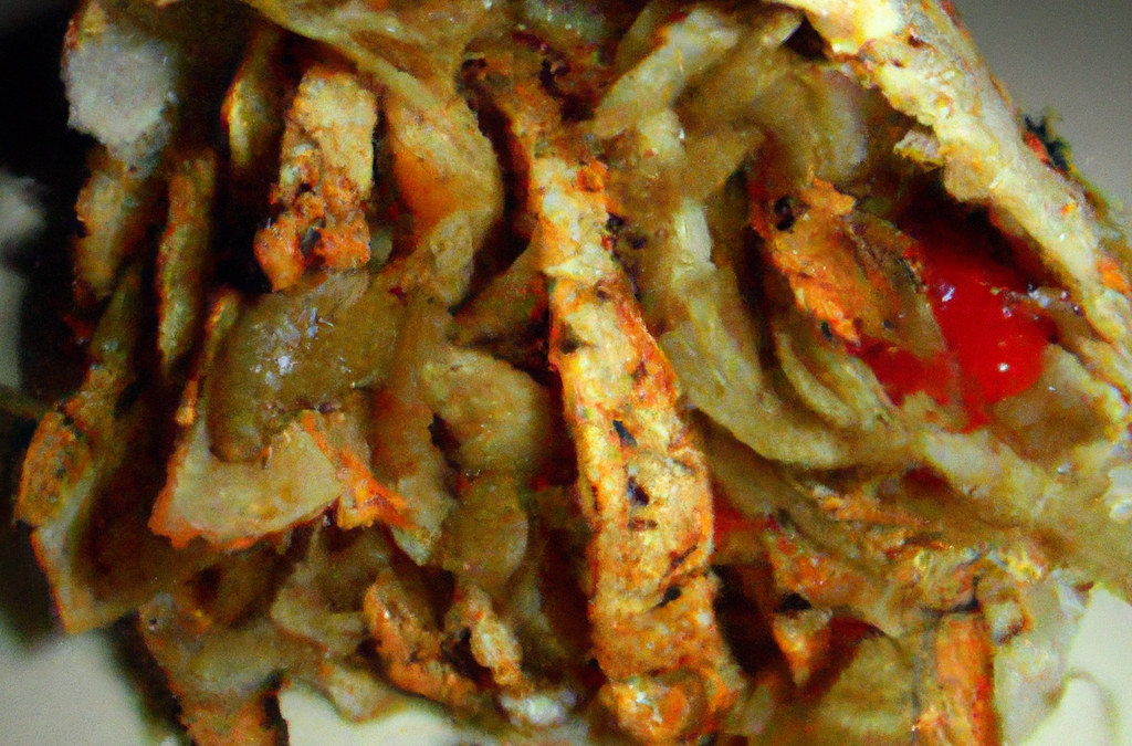 Vegan Lion’s Mane Mushroom Shawarma Sandwich